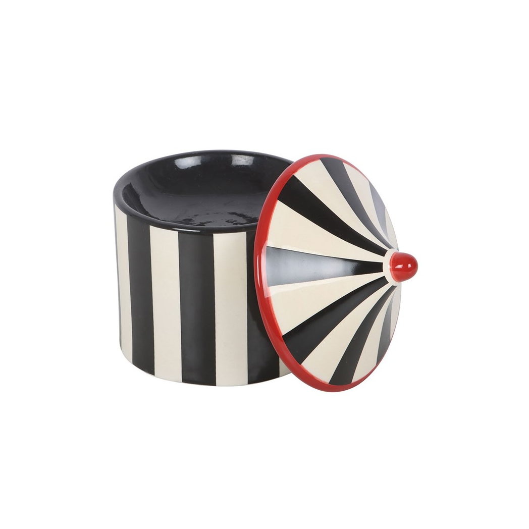 Black Striped Circus Tent Oil Burner - product image 5