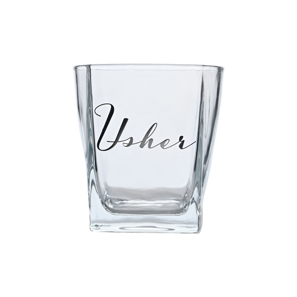 Amore Whisky Glass and Coaster - Usher