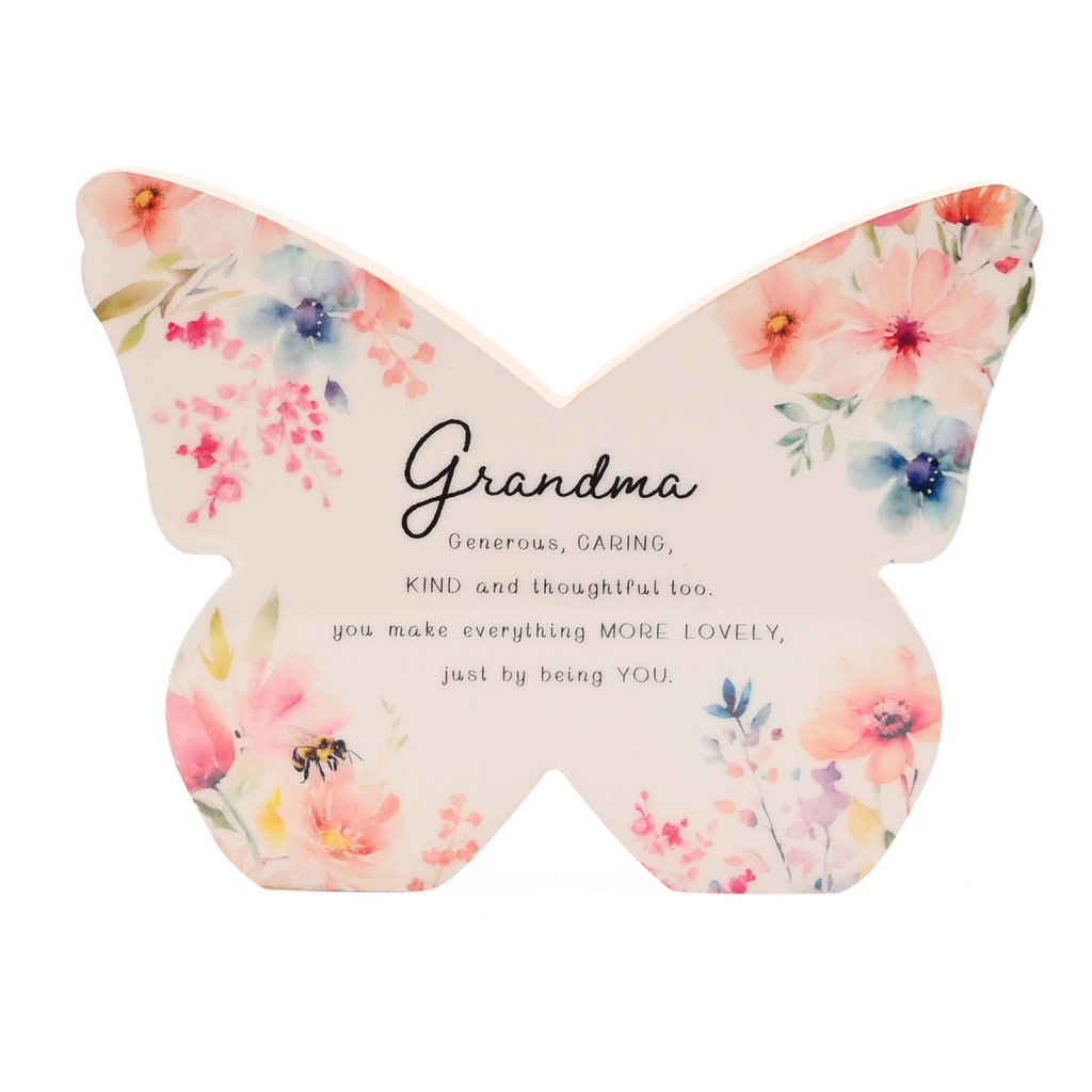 The Cottage Garden Floral Mantel Butterfly - Grandma