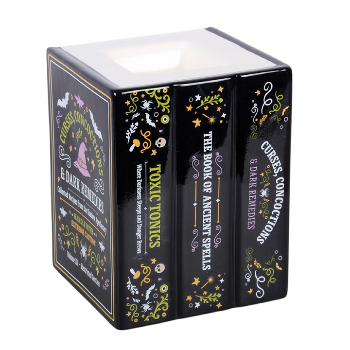 Witch's Apothecary Book Shaped Oil Burner and Wax Warmer - product image 2