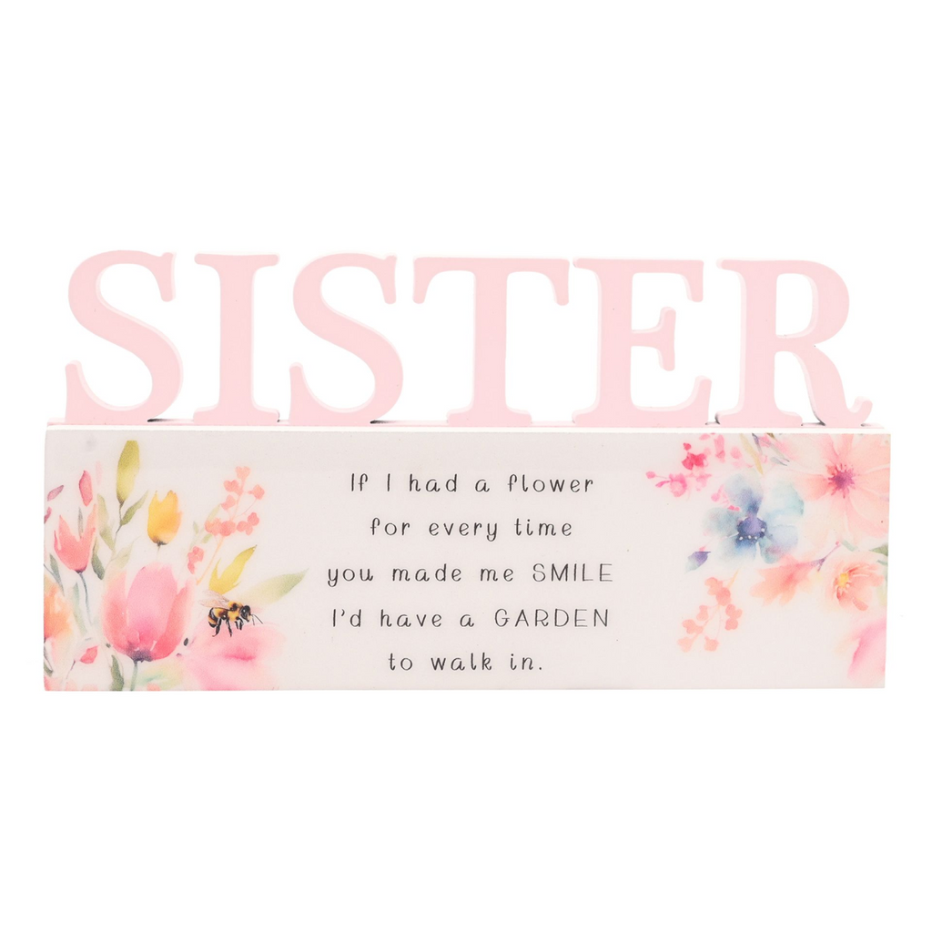 The Cottage Garden Floral Word - Sister