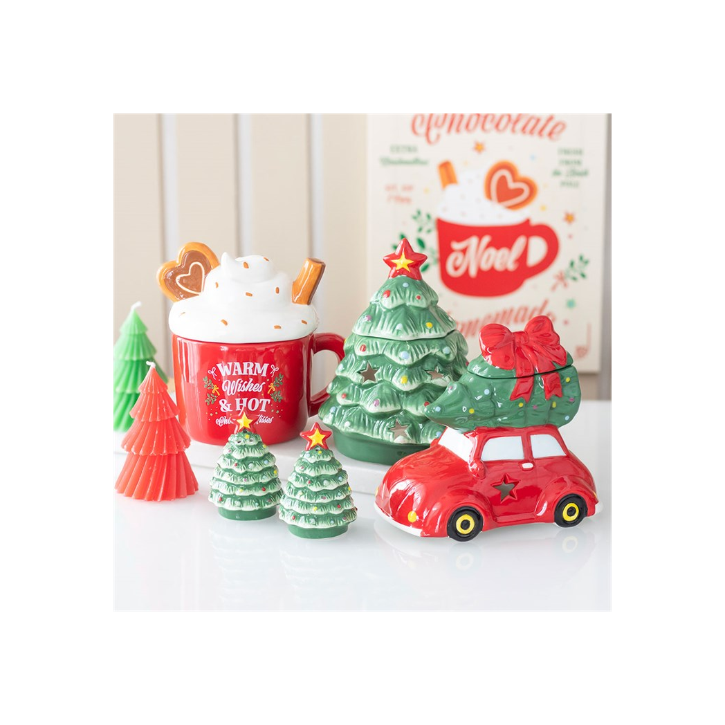 Nostalgic Car with Christmas Tree Ceramic Oil Burner and Wax Warmer - product image 6