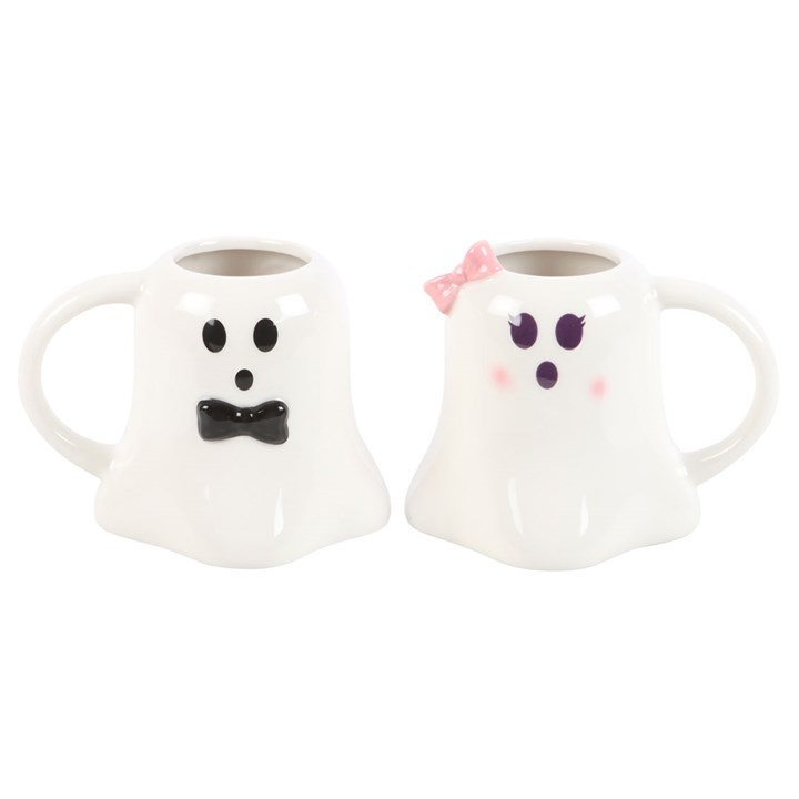 Mr and Mrs Boo Ghost Shaped Mug Set - product image 2