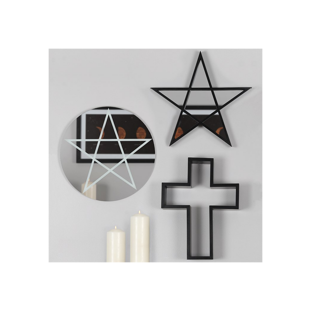 Black Framed Pentagram Mirror - product image 3