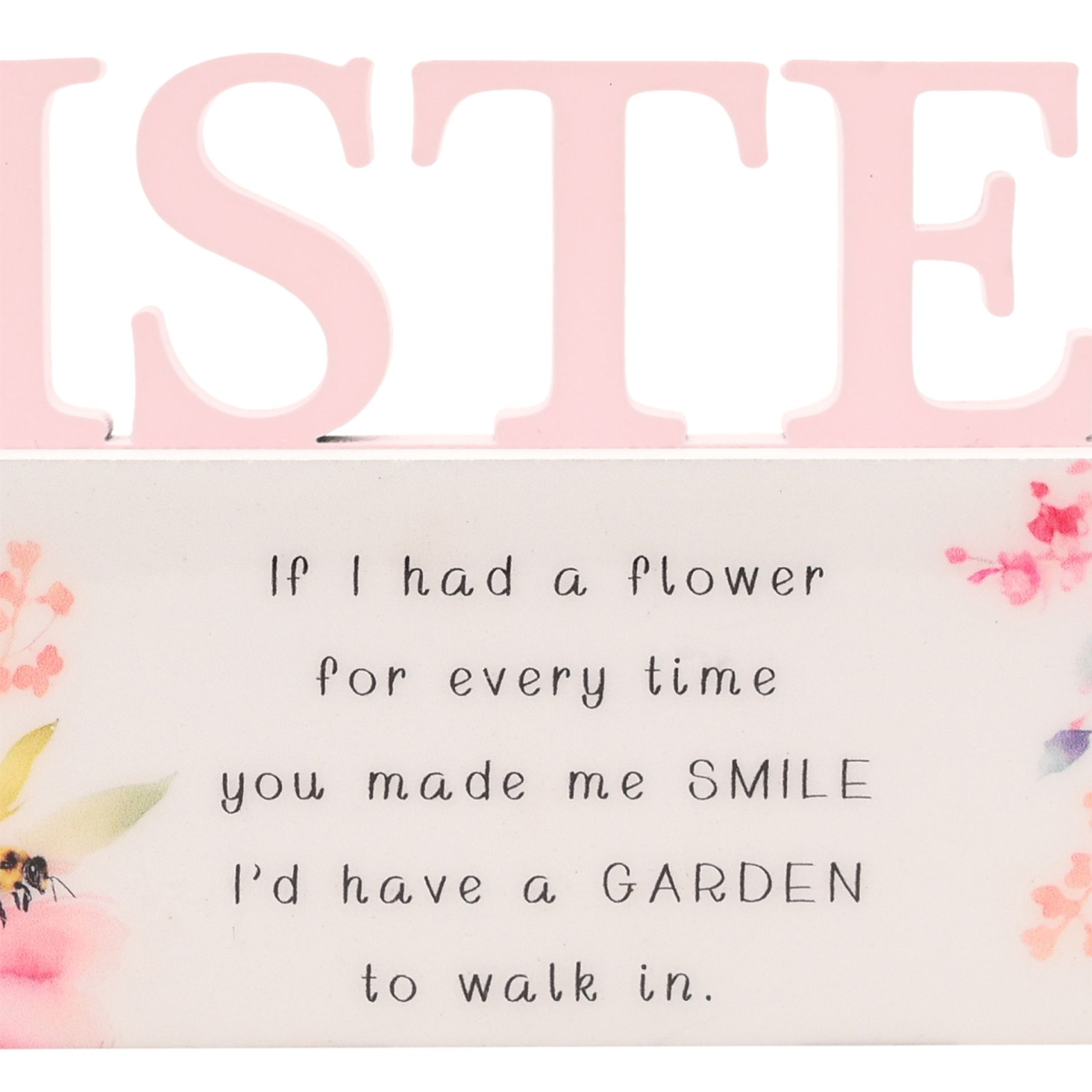 The Cottage Garden Floral Word - Sister