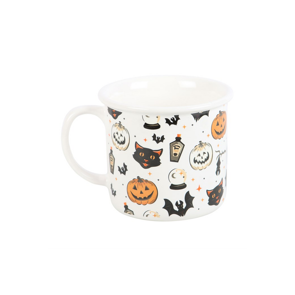 Spooky Cat and Pumpkin Print Mug - product image 2