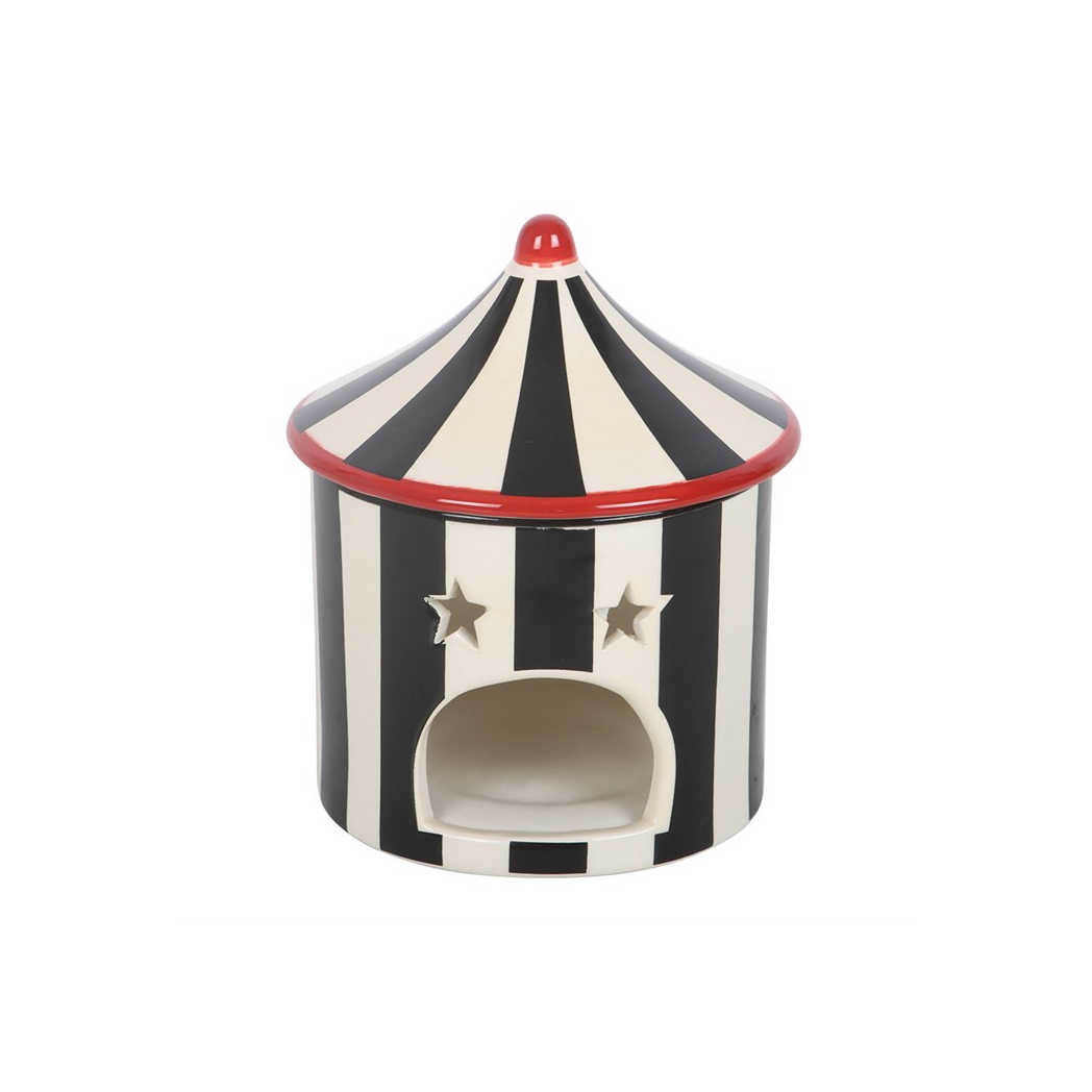 Black Striped Circus Tent Oil Burner - product image 3
