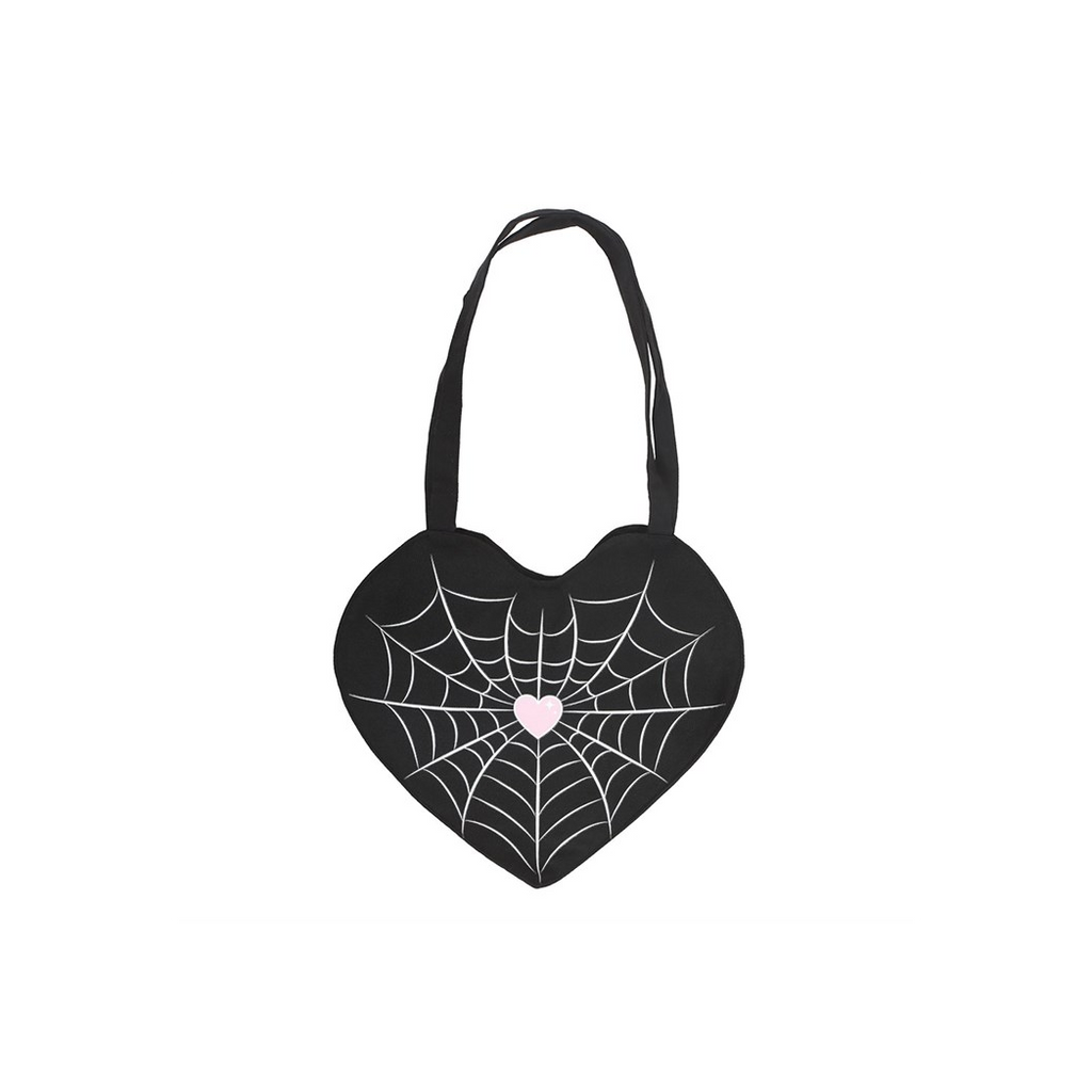 Spiderweb Heart Satin Tote Bag - product image 2