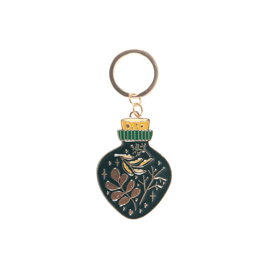 Green Witch Potion Bottle Keyring - product image 3