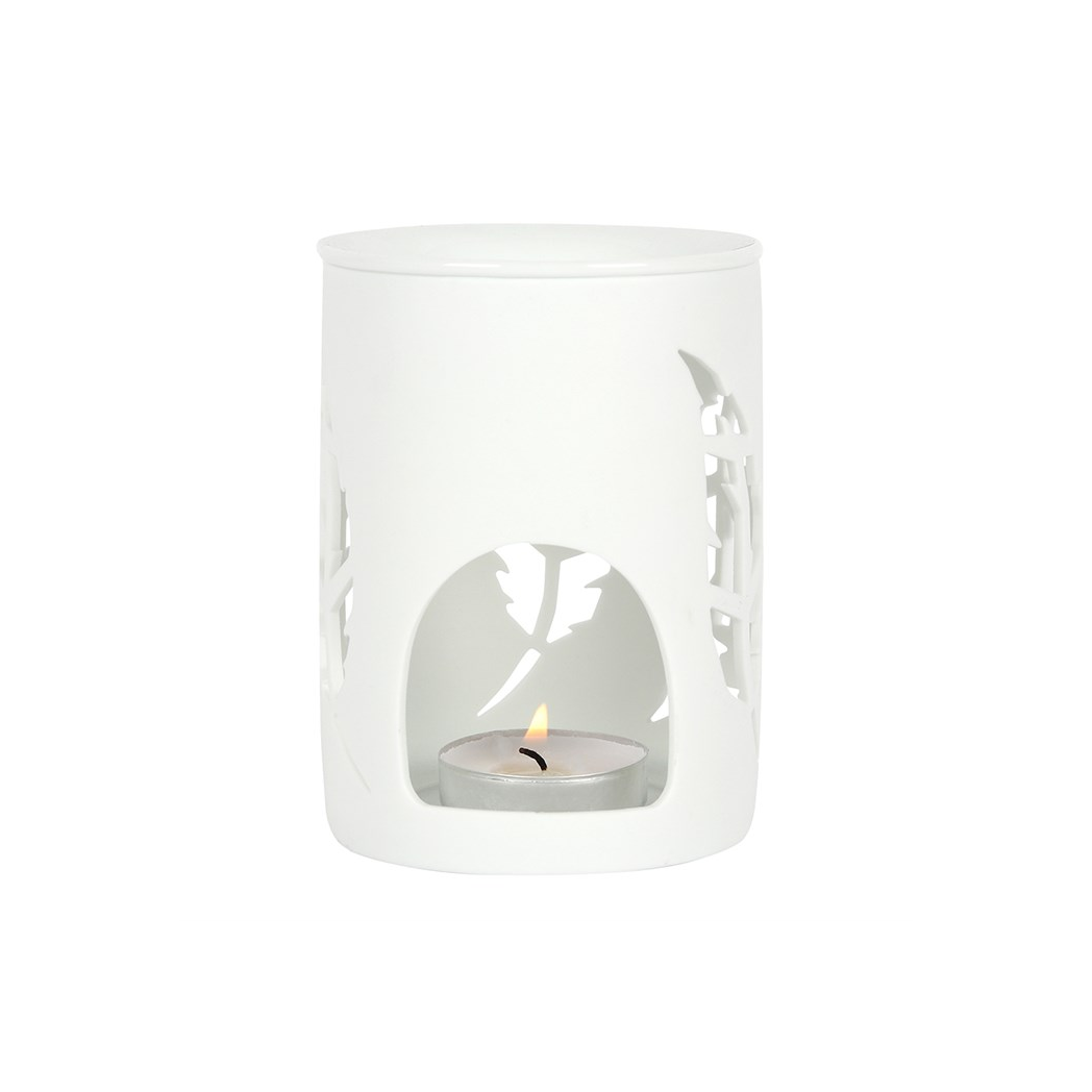 White Feather Cut Out Oil Burner - product image 3