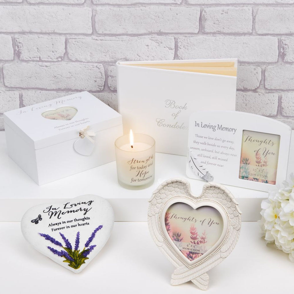 Thoughts Of You Heart Stone / Lavender - Nan