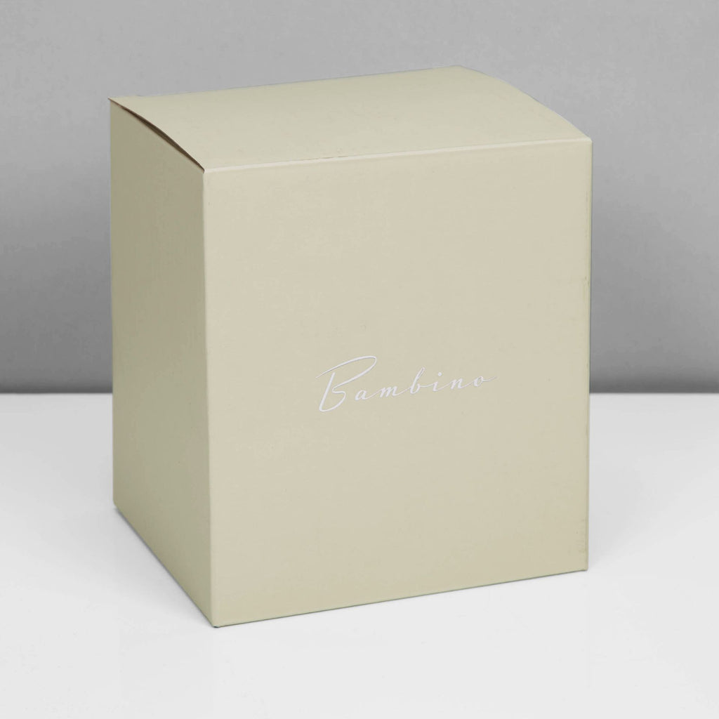Bambino Silver Plated Money Box - Cube A B C
