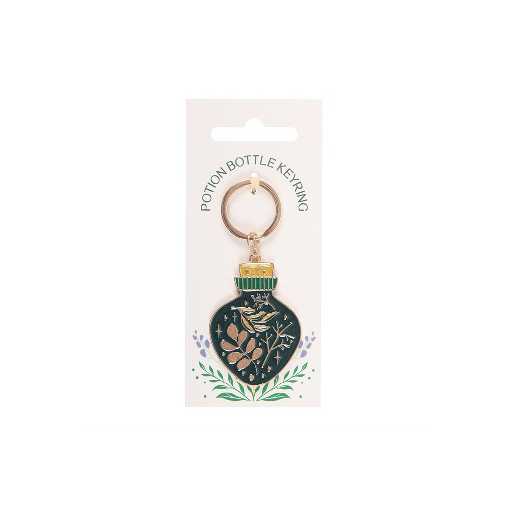 Green Witch Potion Bottle Keyring - product image 2
