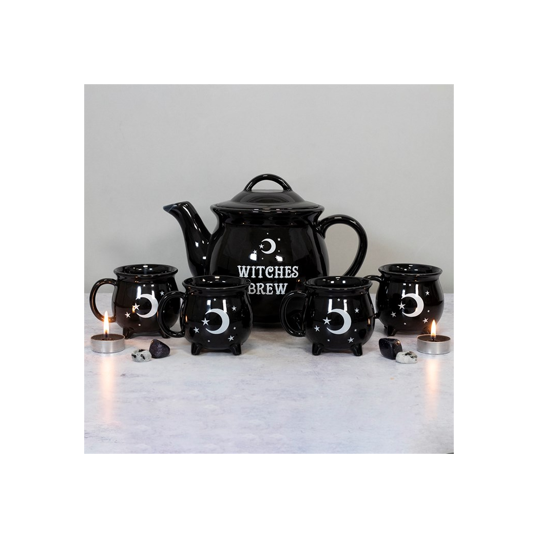 Witches Brew Ceramic Cauldron Tea Set - product image 6