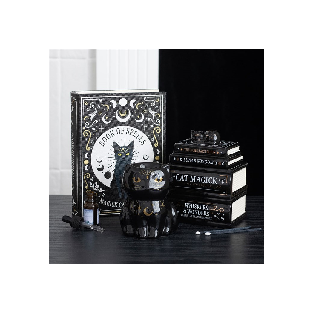 Black Cat Magick Book of Spells Shaped Storage Box - product image 5