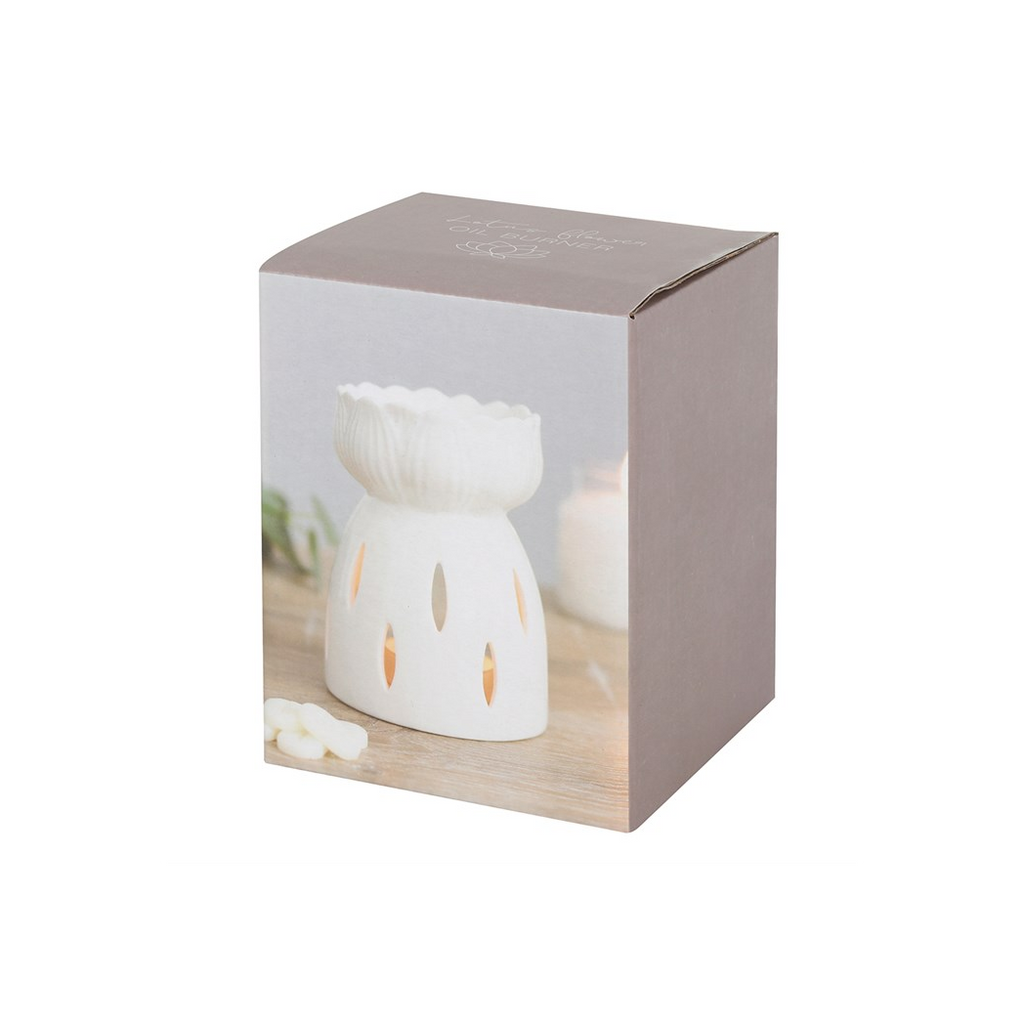 White Gloss Lotus Flower Oil Burner - product image 4
