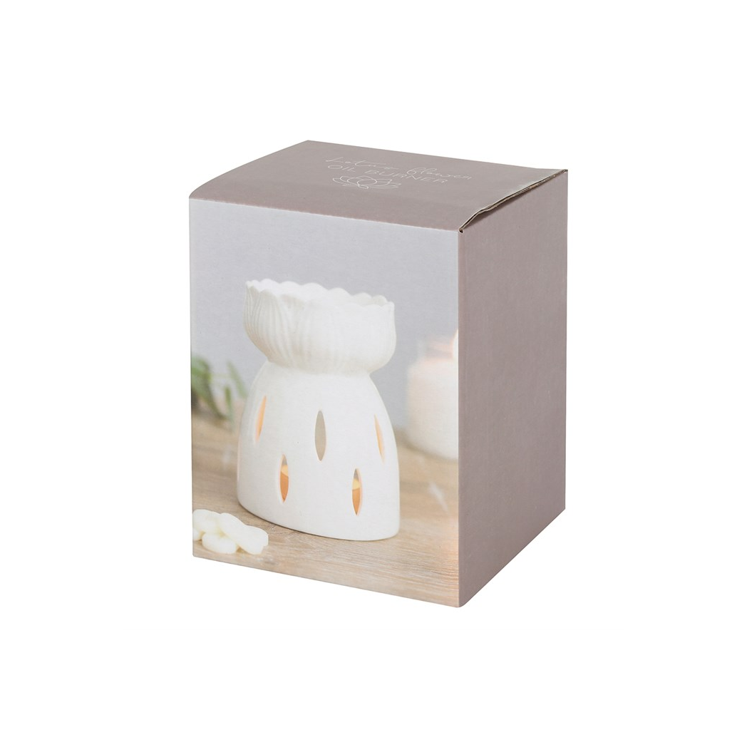 White Gloss Lotus Flower Oil Burner - product image 4