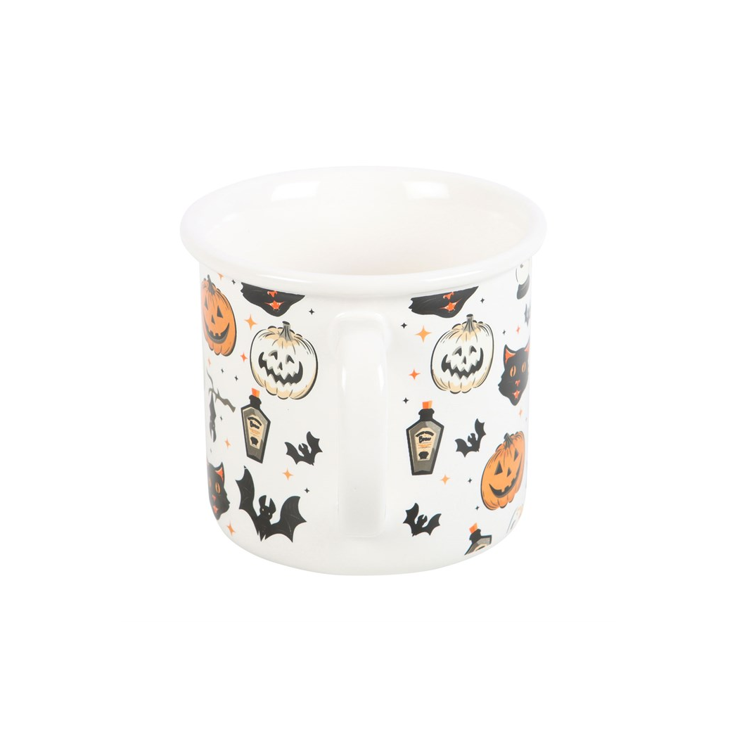 Spooky Cat and Pumpkin Print Mug - product image 3