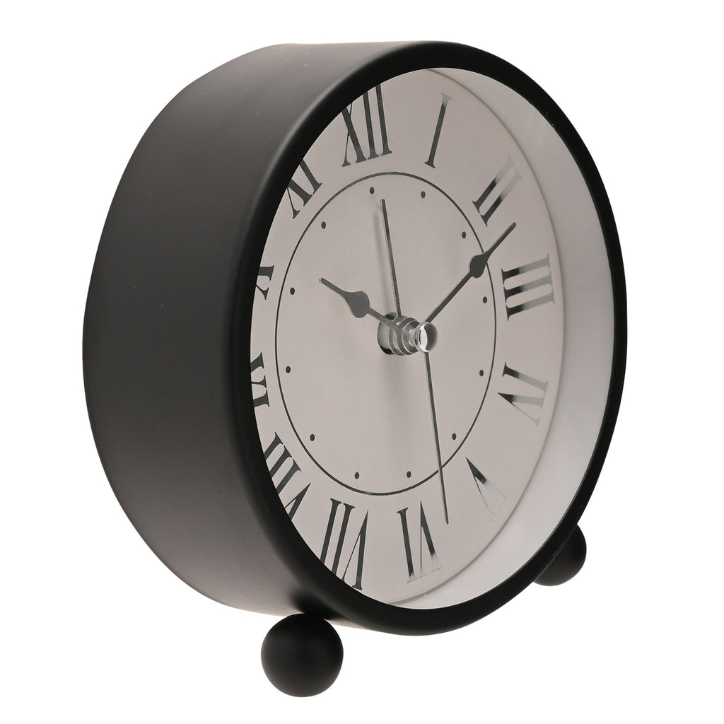 Hometime  Metal Alarm Clock 11cm - Black - image 3