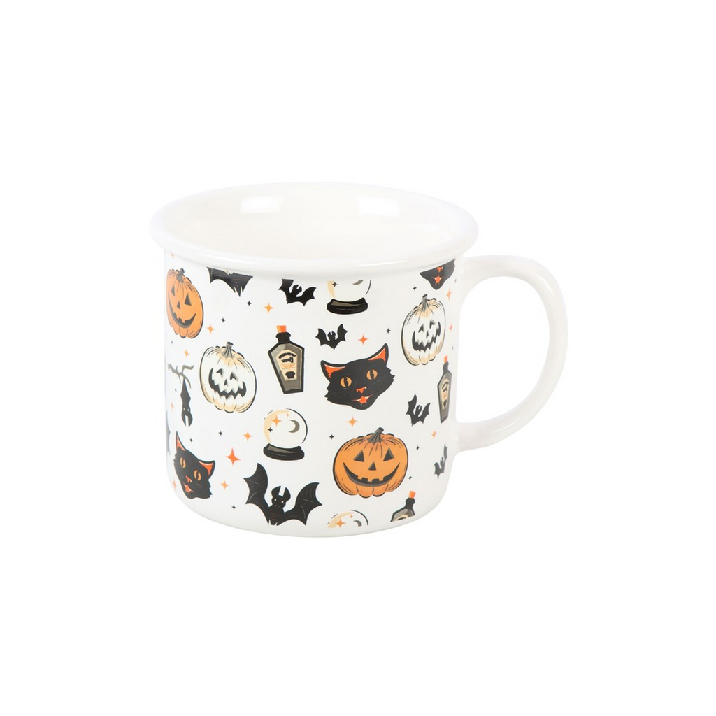 Spooky Cat and Pumpkin Print Mug - product image 4