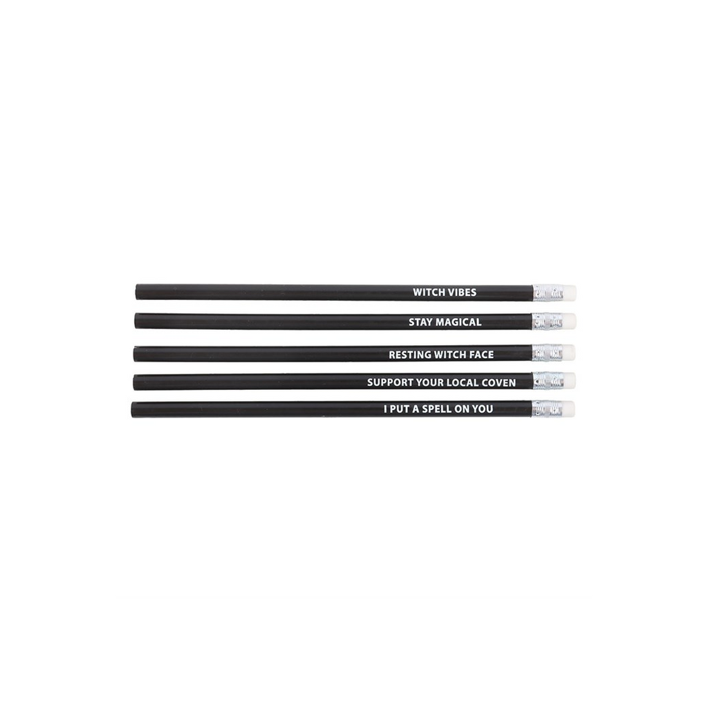 The Coven Club Set of 5 Witchy Pencils - product image 2