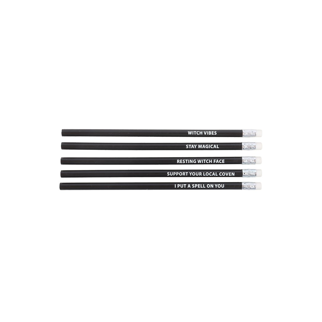The Coven Club Set of 5 Witchy Pencils - product image 2