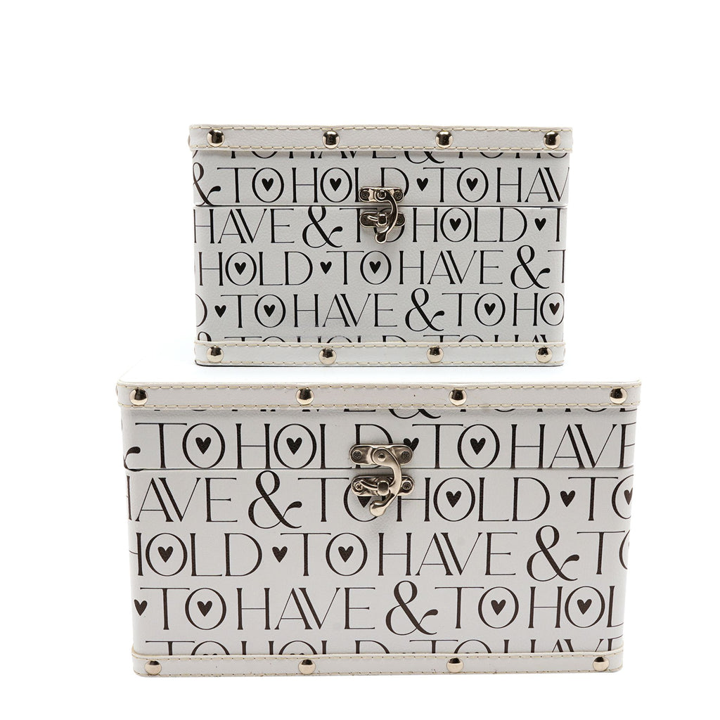 Amore Words Luggage Set of 2 - Wedding Keepsakes