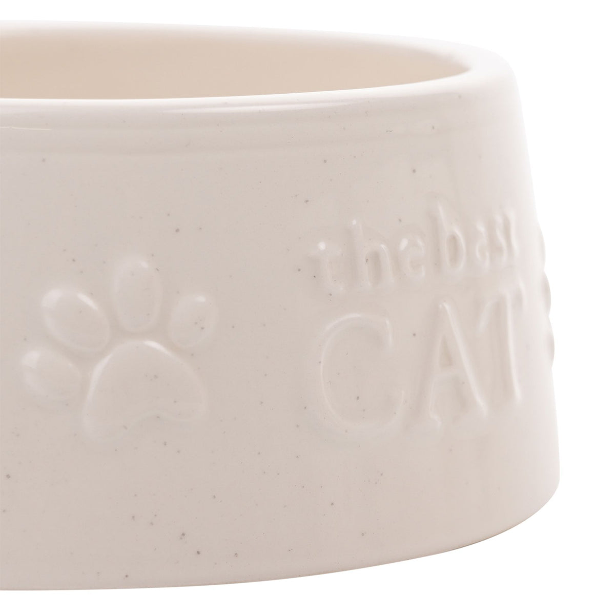 Best of Breed Paw Prints Small Cat Bowl - "The Best Cat"