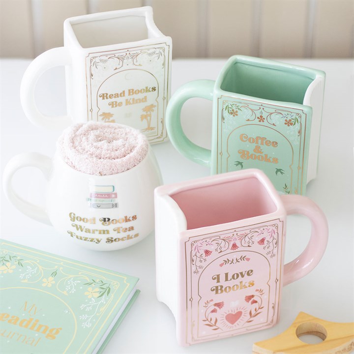 I Love Books Pink Book Shaped Mug - product image 6