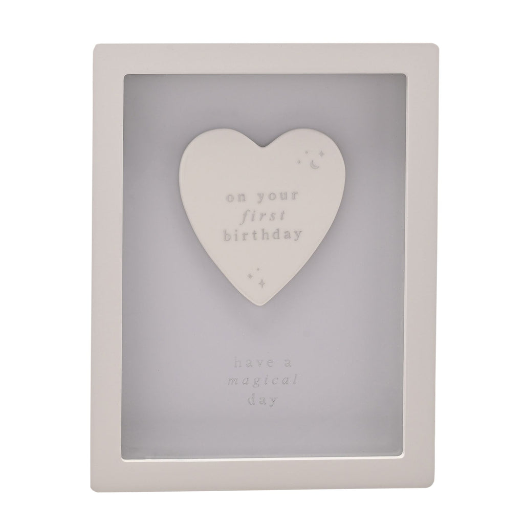 Bambino Framed Plaque 18cm - 1st Birthday Blue