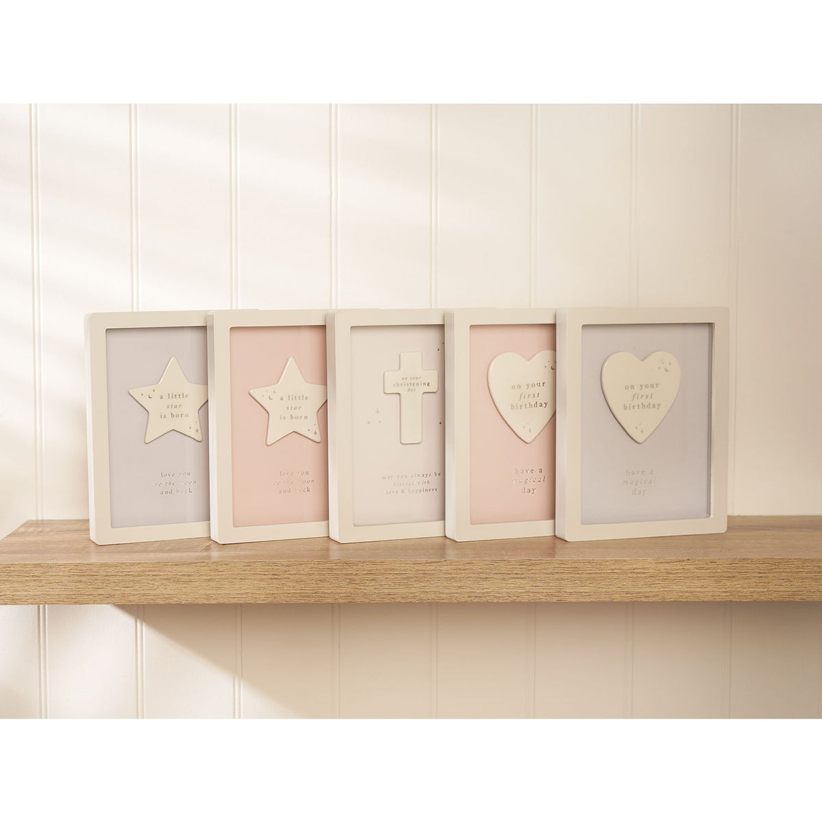 Bambino Framed Plaque 18cm - 1st Birthday Blue