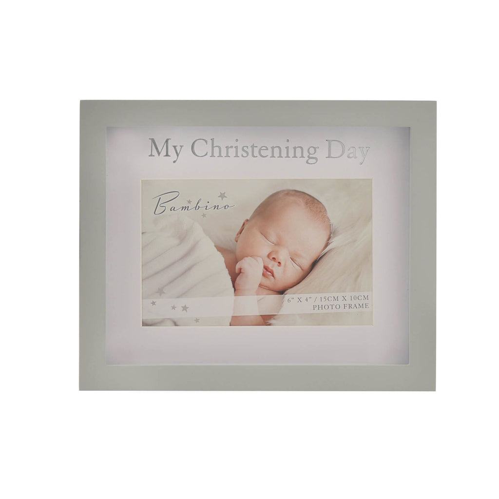 Bambino My Christening Day Frame 6" x 4" in Lidded Gift Box