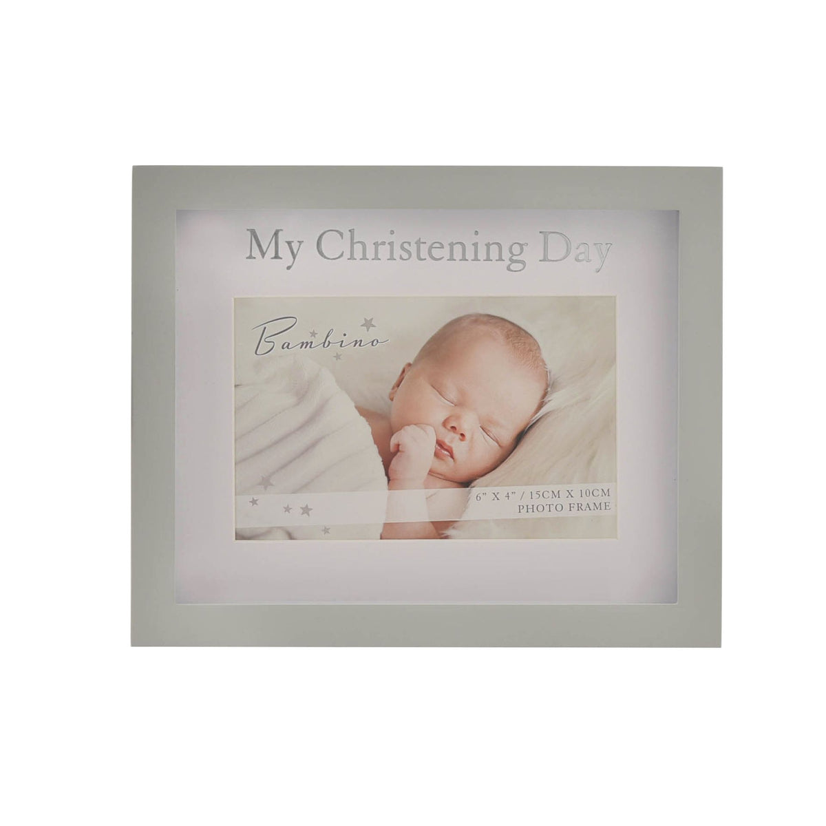 Bambino My Christening Day Frame 6" x 4" in Lidded Gift Box