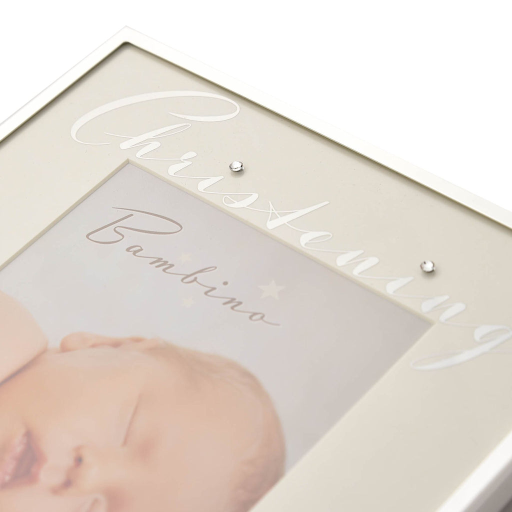 Bambino Silver Plated Photo Frame - Christening 4" x 6"