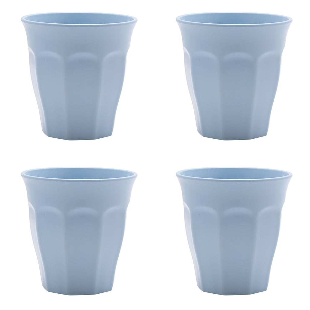 Country Living Set of 4 RPET Cups - 280ml Sky Blue