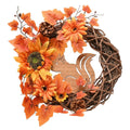 Country Living Natural Handmade Autumn Wreath With A Squirrel