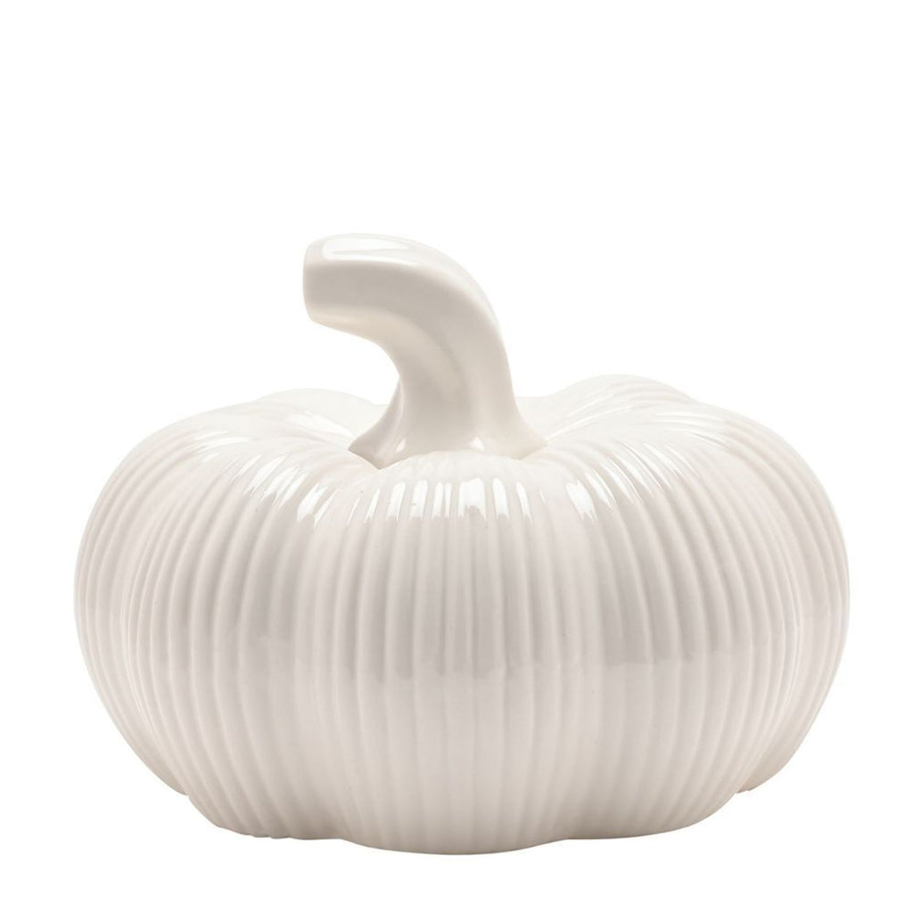 Country Living White Pumpkin Ornament