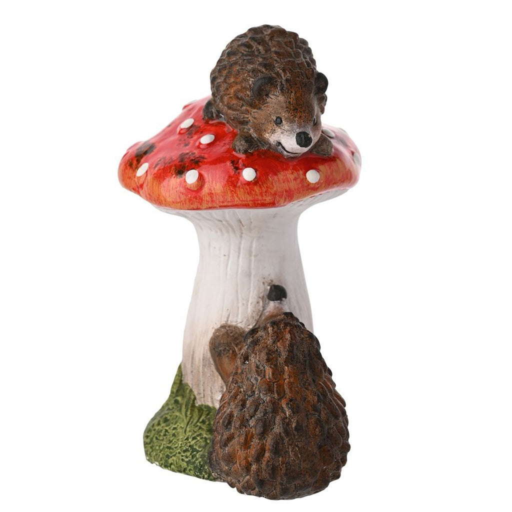 Country Living 2 Hedgehogs On A Toadstool