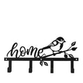 Country Living Metal Garden Plaque with Hooks - "Home"