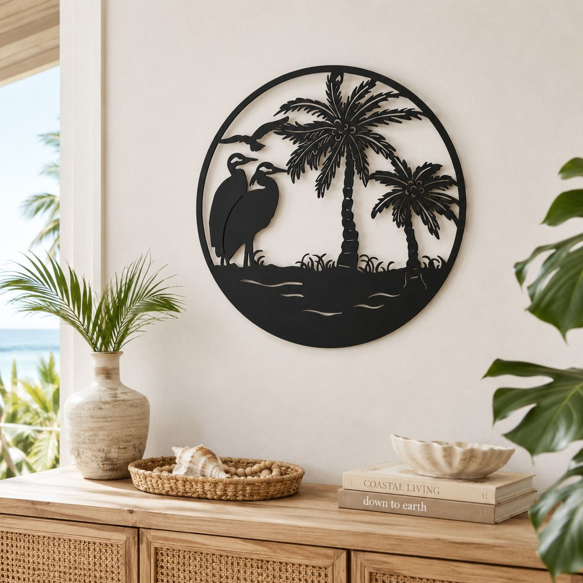 Country Living Metal Wall Art 40cms - Wild Birds