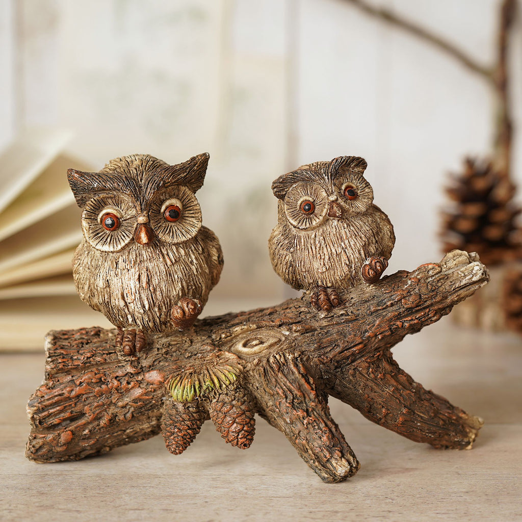 Country Living 2 Owls On A Branch
