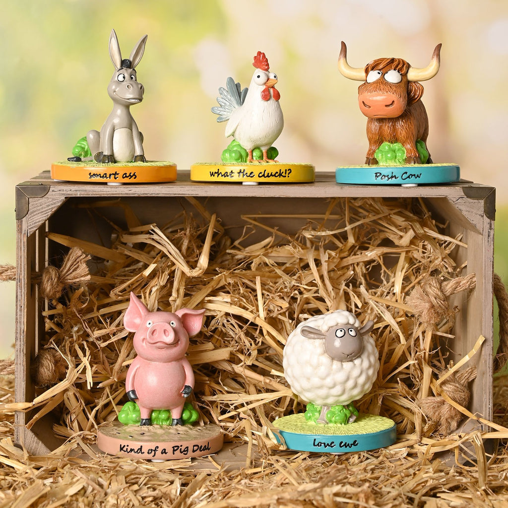 The Funny Farm Pig Figurine  "Kind of a Pig Deal"