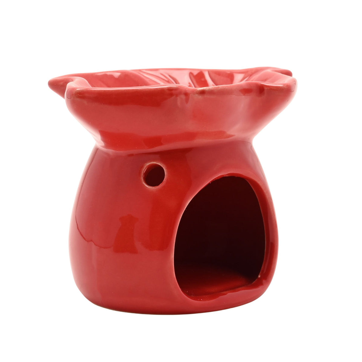 Country Living Autumn Leaf Ceramic Wax Melt Burner - Red - image 3