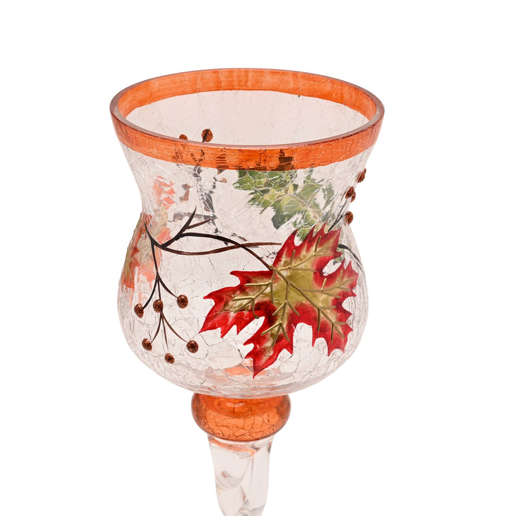 Country Living Autumn Leaf Candle Goblet - Large