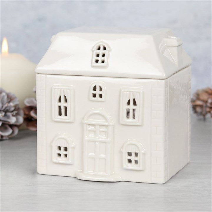 White Ceramic House Oil Burner - product image 2