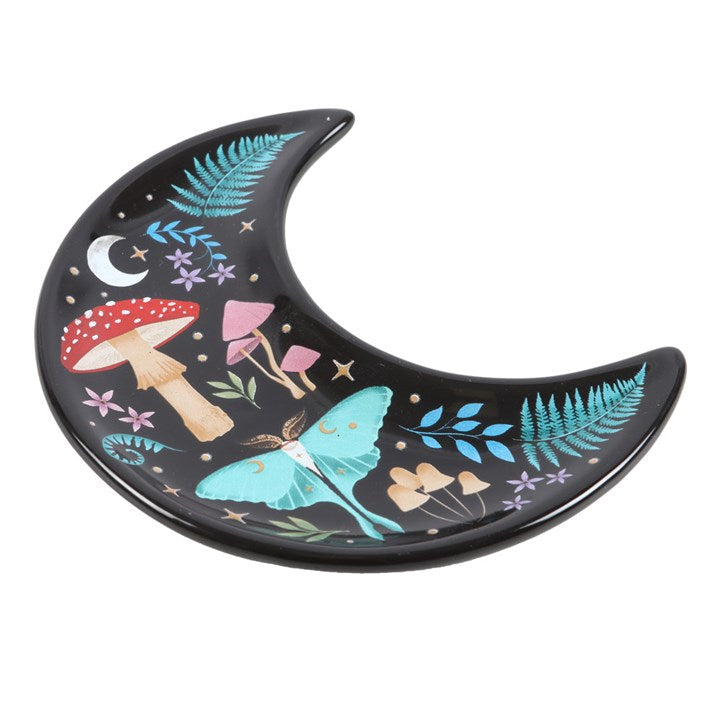 Crescent Moon Dark Forest Print Trinket Dish - product image 3