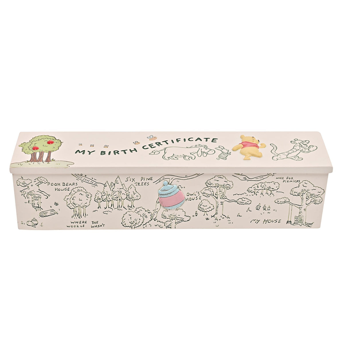 Disney Winnie The Pooh & Friends Birth Certificate Tube