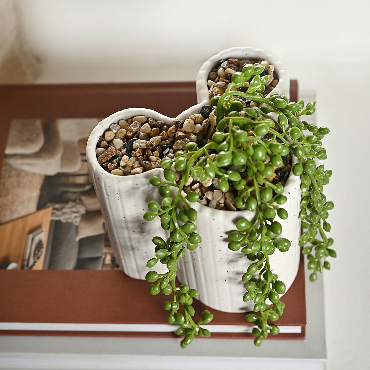 Disney Mickey Shapes Planter with Faux Plant – product view 5