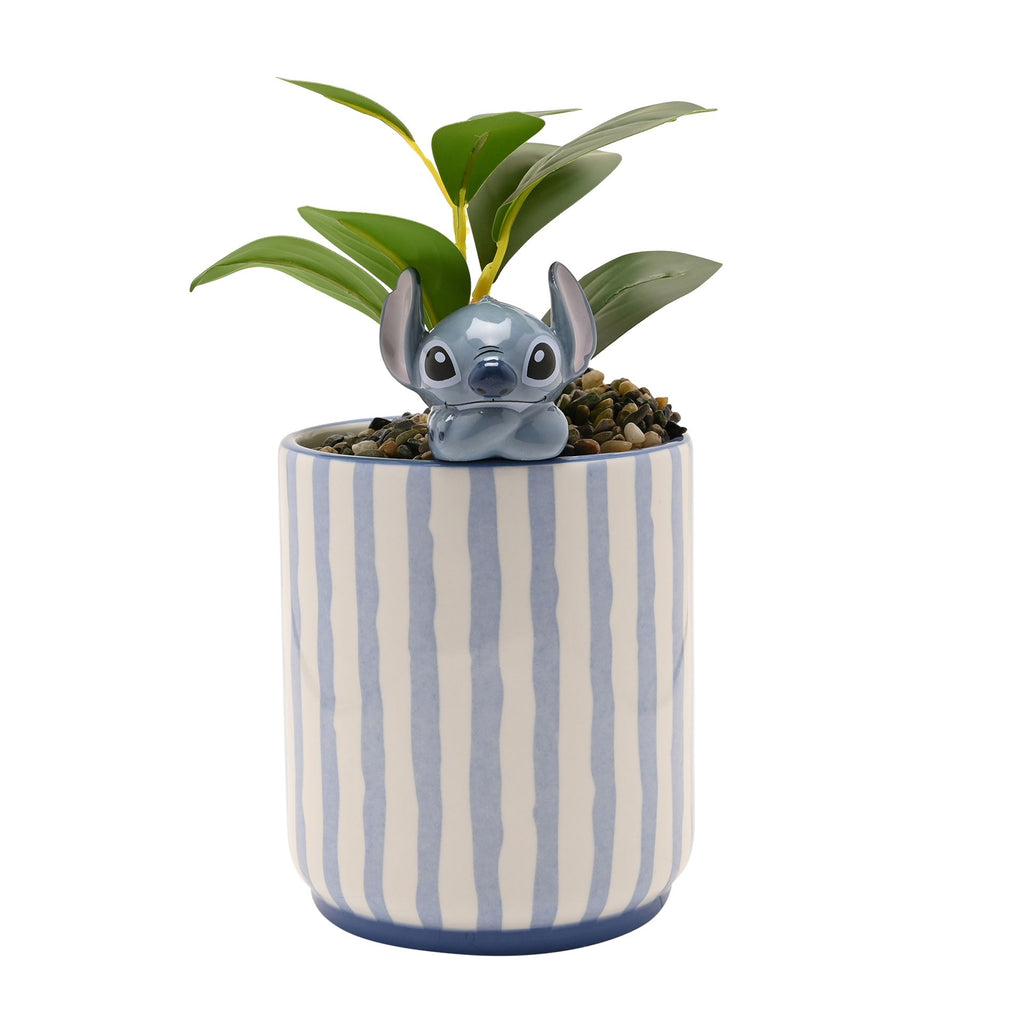 Disney Stitch Planter with 3D Stitch & Faux Plant – product view 2