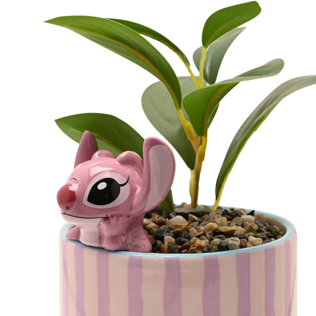 Disney Stitch Planter with 3D Angel & Faux Plant – product view 5